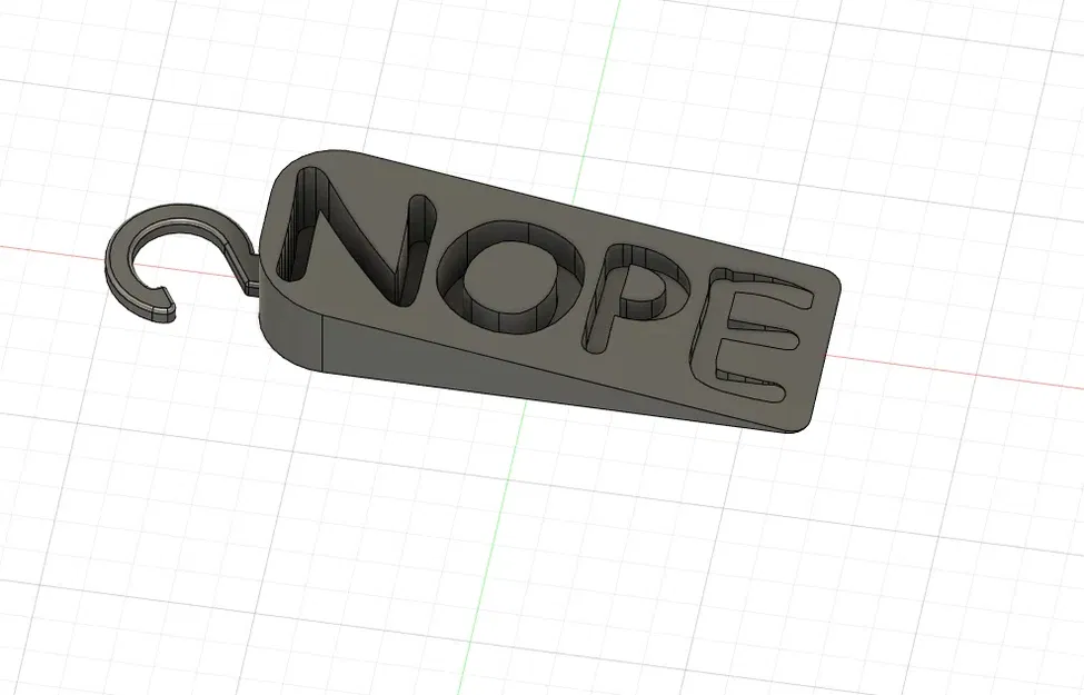 Cái chặn cửa NOPE với móc treo tiện lợi - Image 1