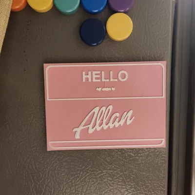 Biển tên Barbie - Biến thể Allan