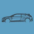 Silhouette đơn giản của Hyundai Veloster N - Thumbnail 1
