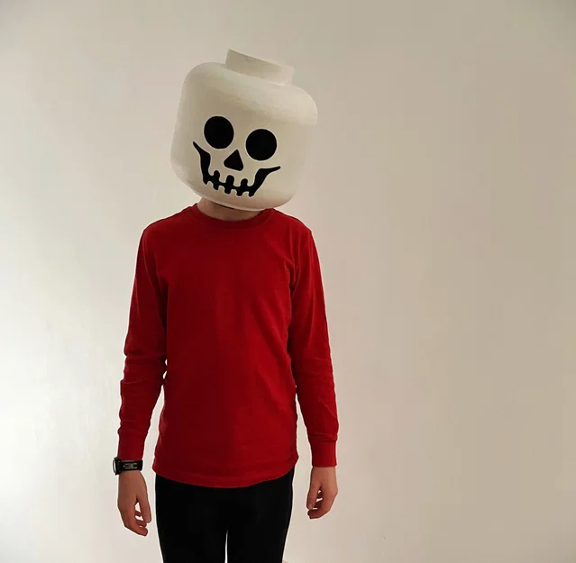 Mũ bảo hiểm cosplay LEGO bộ xương Halloween - Image 1