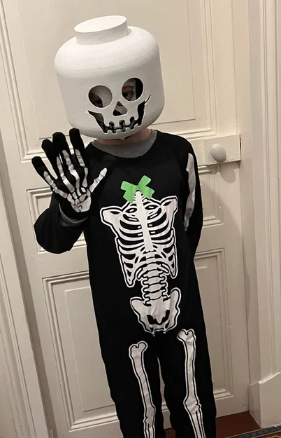 Mũ bảo hiểm cosplay LEGO bộ xương Halloween - Image 6