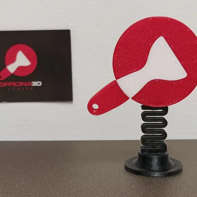 Logo Officina 3D Italia với thiết kế lò xo độc đáo