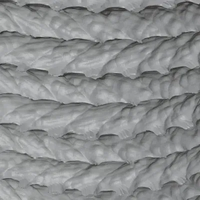 Con lăn tạo hoa văn dệt kim trên bề mặt đất sét