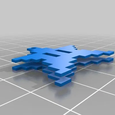 Trang trí ngôi sao bất khả chiến bại Mario 3 cho máy in 3D