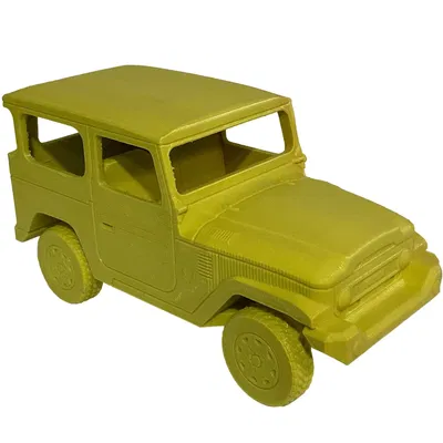 Toyota FJ40 in Place với bánh xe chuyển động