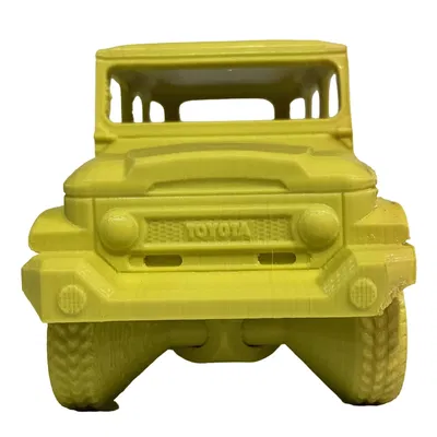 Toyota FJ40 in Place với bánh xe chuyển động