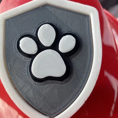 Biểu tượng Paw Patrol cho mũ lính cứu hỏa của Marshall