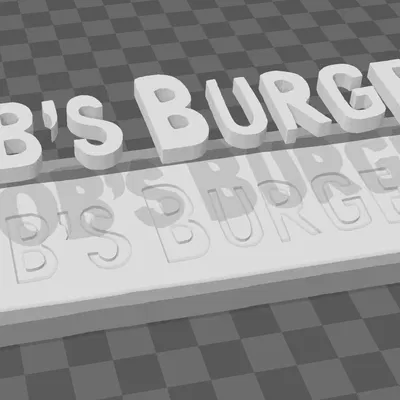 Biển hiệu chương trình truyền hình Bob's Burgers kích thước thật