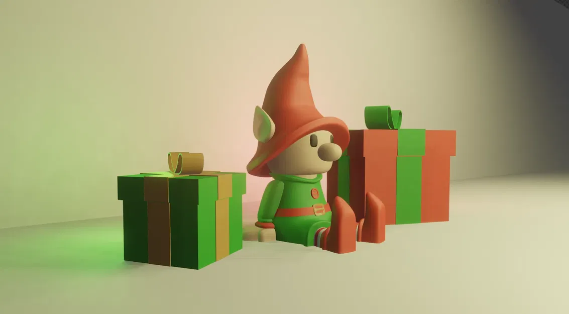 Nhân vật yêu tinh Giáng sinh vui vẻ cho mùa lễ hội - Image 3