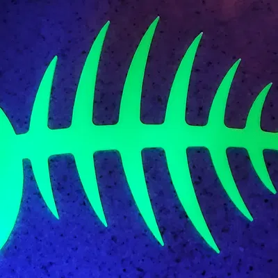 Cá xương màu vàng phát quang cho tiệc Halloween