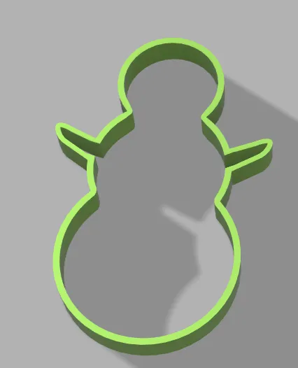 Cutter bánh quy hình người tuyết dễ thương - Image 1