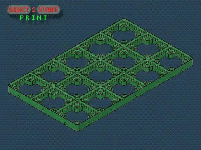 Giá đỡ tổ chức 5x3 cho bàn làm việc Gridfinity - Image 1