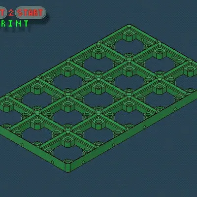 Giá đỡ tổ chức 5x3 cho bàn làm việc Gridfinity