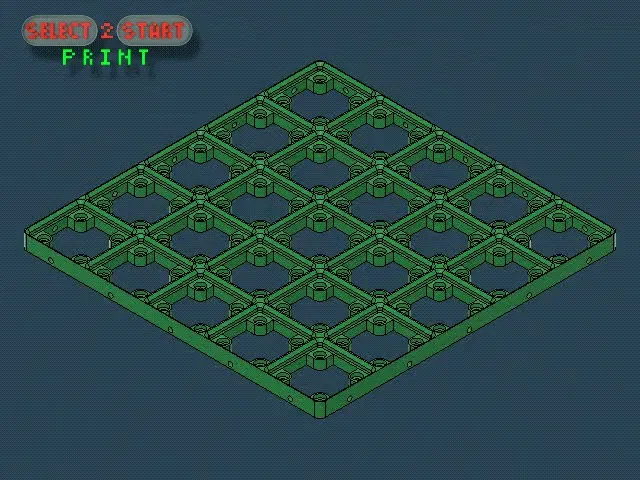 Đế tổ chức Gridfinity 5x5 kiểu Skelet - Image 1