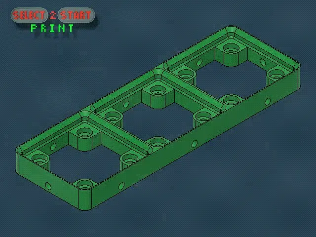 Giá đỡ Gridfinity Skelet 3x1 cho không gian làm việc - Image 1