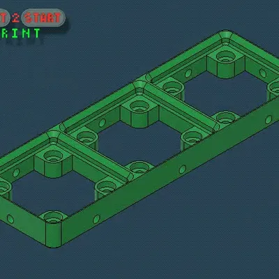 Giá đỡ Gridfinity Skelet 3x1 cho không gian làm việc