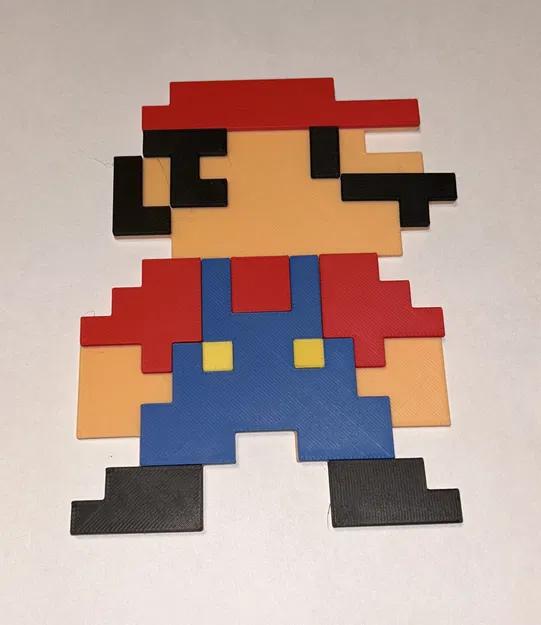 Mario pixel hóa với giá đỡ - Image 2