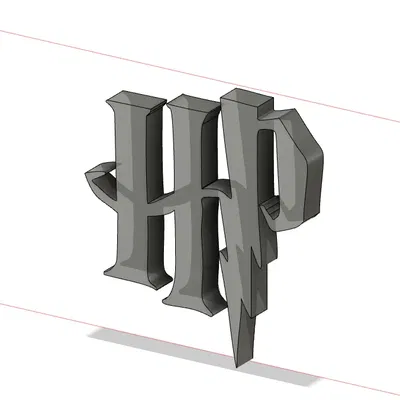 Biểu tượng Harry Potter thiết kế 3D độc đáo