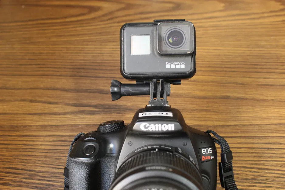 Giá đỡ hot shoe Gopro cho máy ảnh Canon - Image 3