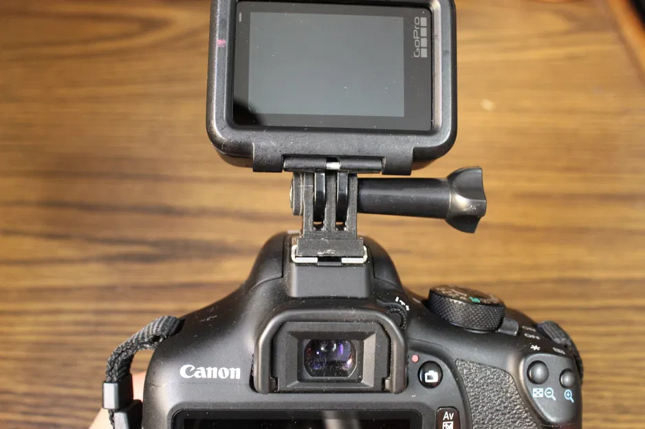 Giá đỡ hot shoe Gopro cho máy ảnh Canon - Image 4