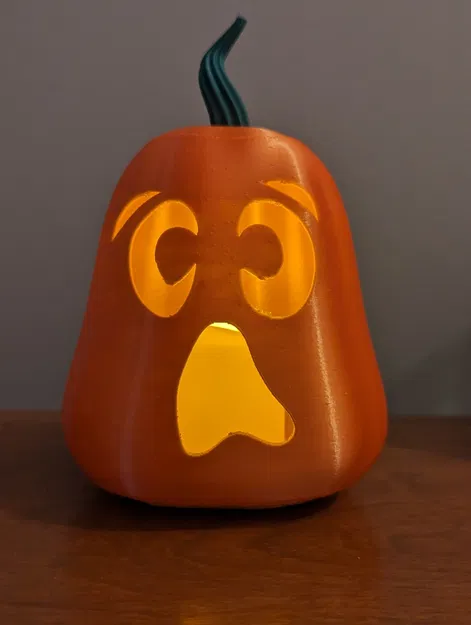 Đèn ma bí ngô với giá đỡ nến tealight - Image 1