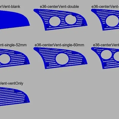 Vent trung tâm thay thế cho BMW e36 với đồng hồ 52mm