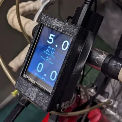 Vỏ máy tính đạp xe Arduino (đồng hồ tốc độ + đồng hồ qu...