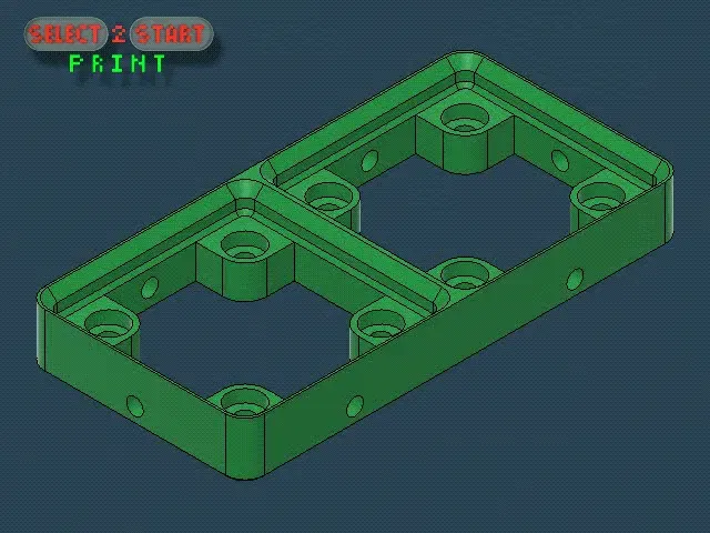 Bệ Gridfinity Skelet 2x1 cho hệ thống tổ chức - Image 1