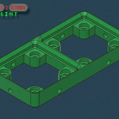 Bệ Gridfinity Skelet 2x1 cho hệ thống tổ chức
