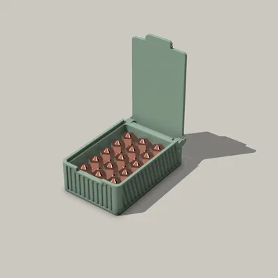 Hộp chứa vòi phun nhỏ gọn với nắp khóa snap-lock