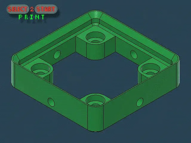 Giá đỡ Gridfinity 1x1 với cơ sở Skelet - Image 1