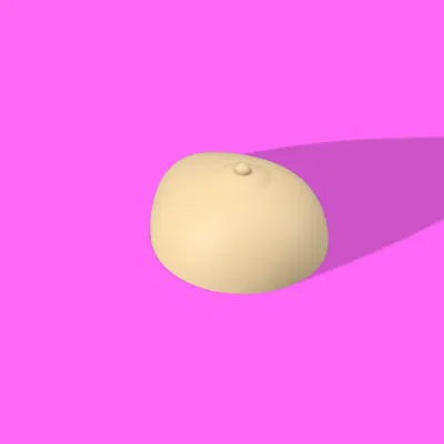 Côn sơn nghệ thuật hình ngực độc đáo