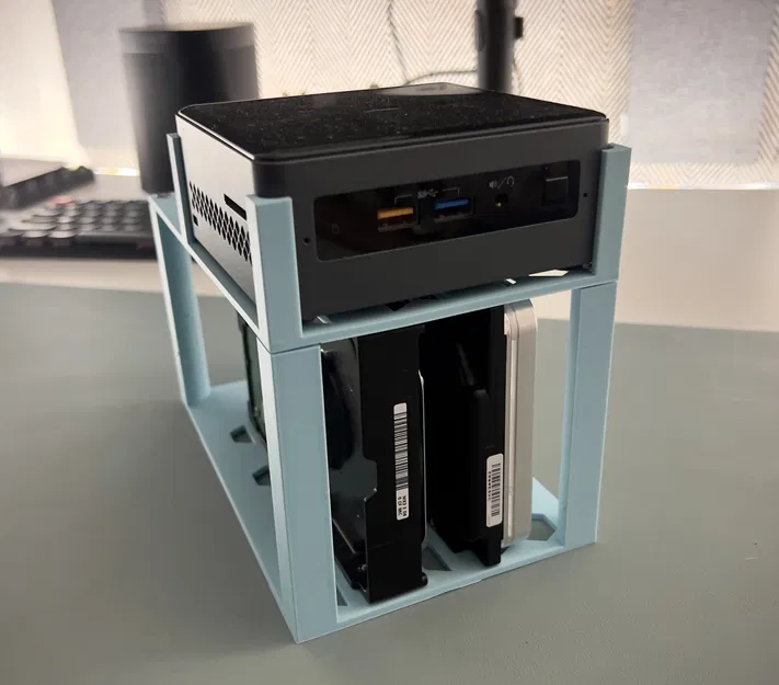 Hộp chứa 2 HDD cho máy tính NUC7 (NUC7PJYH) tiết kiệm năng lượng - Image 1