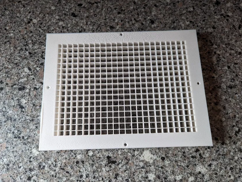 Nắp che ống thông gió 8.5" x 6" cho cửa với vành trim phía sau - Image 1