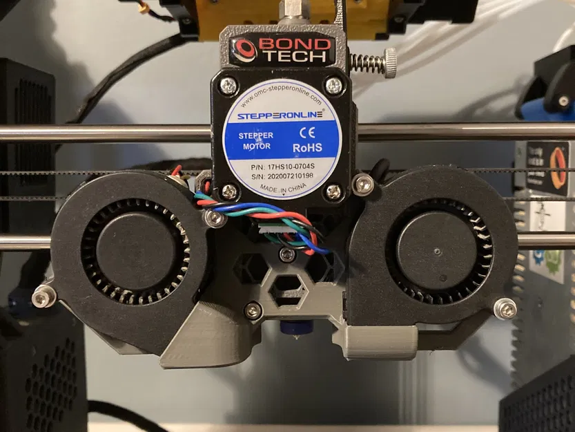 Bộ quạt kép cho đầu đùn Bondtech trên Prusa MK3/S - Image 1