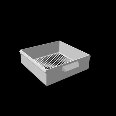 Ngăn kéo dưới bàn với thiết kế lỗ hình lục giác