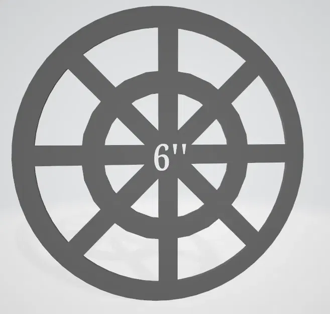 Biểu tượng mục tiêu 6 inch cho trò chơi bàn - Image 1