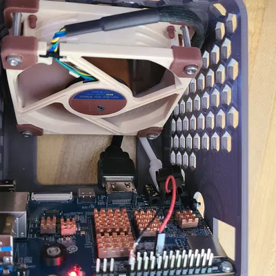 Vỏ máy tính để bàn cho Orange Pi 5 với quạt làm mát 80mm