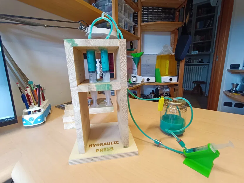 Bộ dụng cụ ép thủy lực bằng gỗ hoặc in 3D - Image 1