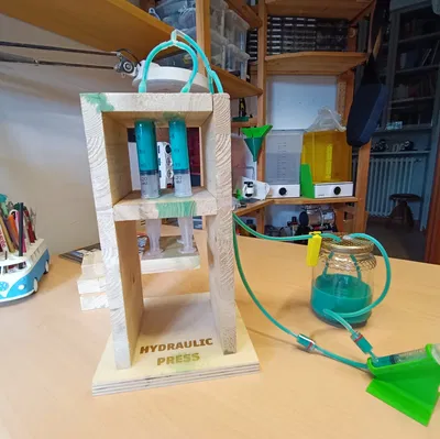 Bộ dụng cụ ép thủy lực bằng gỗ hoặc in 3D