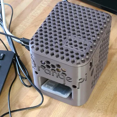 Vỏ máy tính để bàn cho Orange Pi 5 với quạt làm mát 80mm