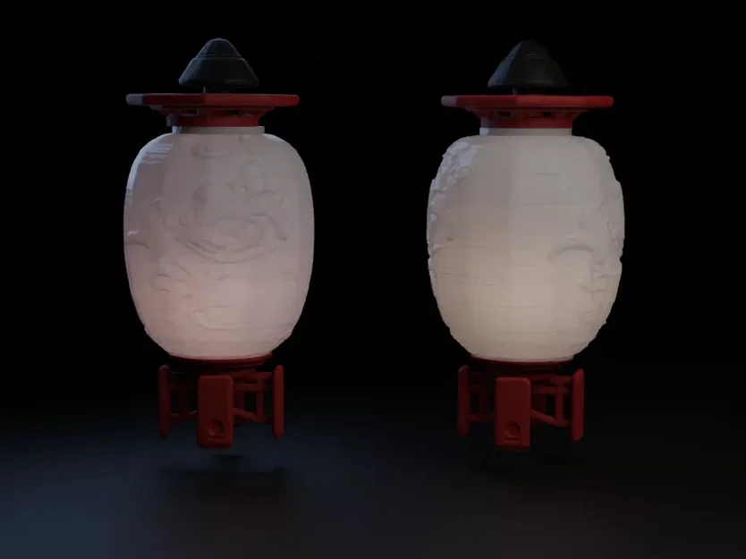 Đèn lồng giấy với giá đỡ đèn LED - Image 3