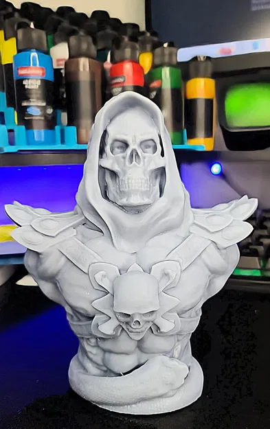 Tượng đầu Skeletor độ phân giải cao hỗ trợ in 3D - Image 1