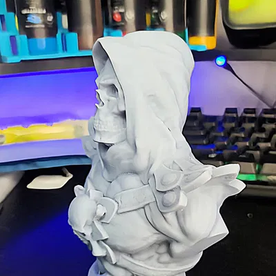 Tượng đầu Skeletor độ phân giải cao hỗ trợ in 3D
