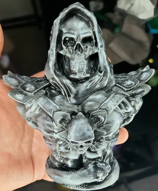 Tượng đầu Skeletor độ phân giải cao hỗ trợ in 3D - Image 5