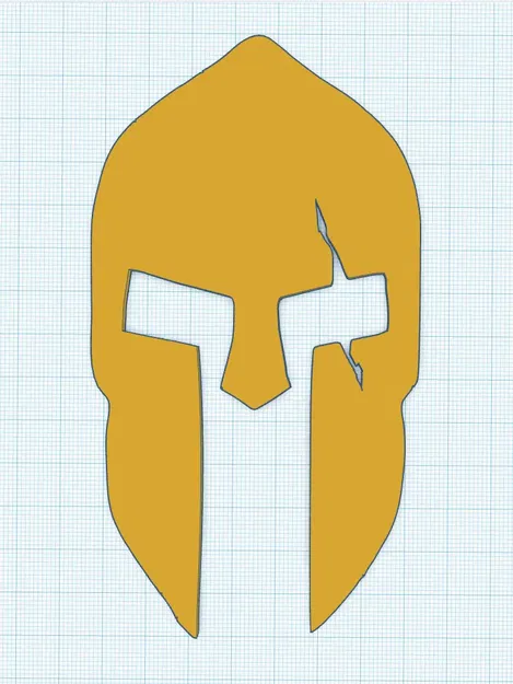 Mũ bảo hiểm Spartan trang trí dễ in - Image 1