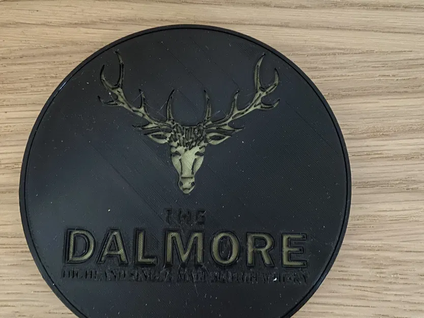 Đế lót ly hai màu với logo Dalmore - Image 2