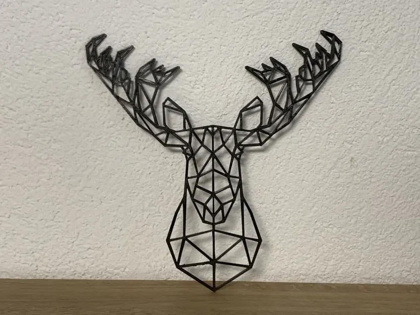 Đầu hươu hình học phong cách moose - Image 1