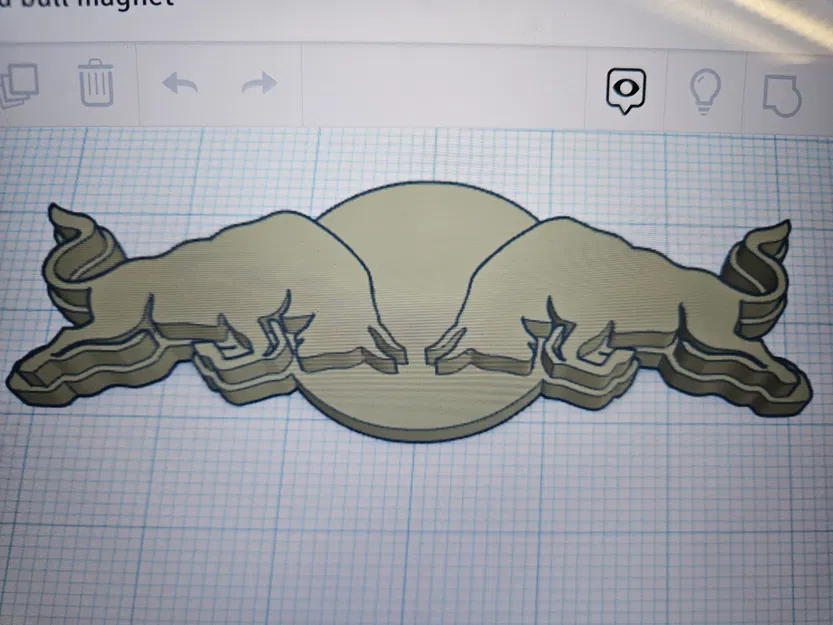 Biểu tượng Redbull với nam châm 6x3 mm - Image 1