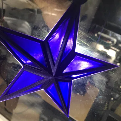 Ngôi sao Giáng sinh 5 cạnh treo trang trí cây thông